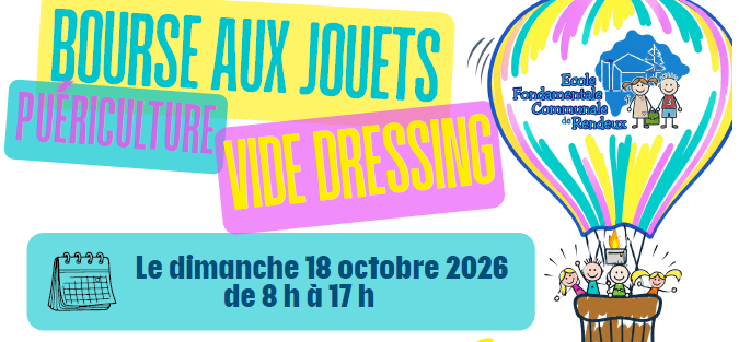 Bourse aux jouets et vide dressing
