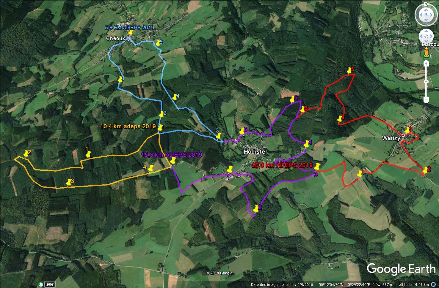parcours adeps cheoux 2019